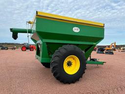 J+M 450-12 grain cart, 23.1x30 tires, tarp, 1000 PTO, transport lights, SN: 4501050.