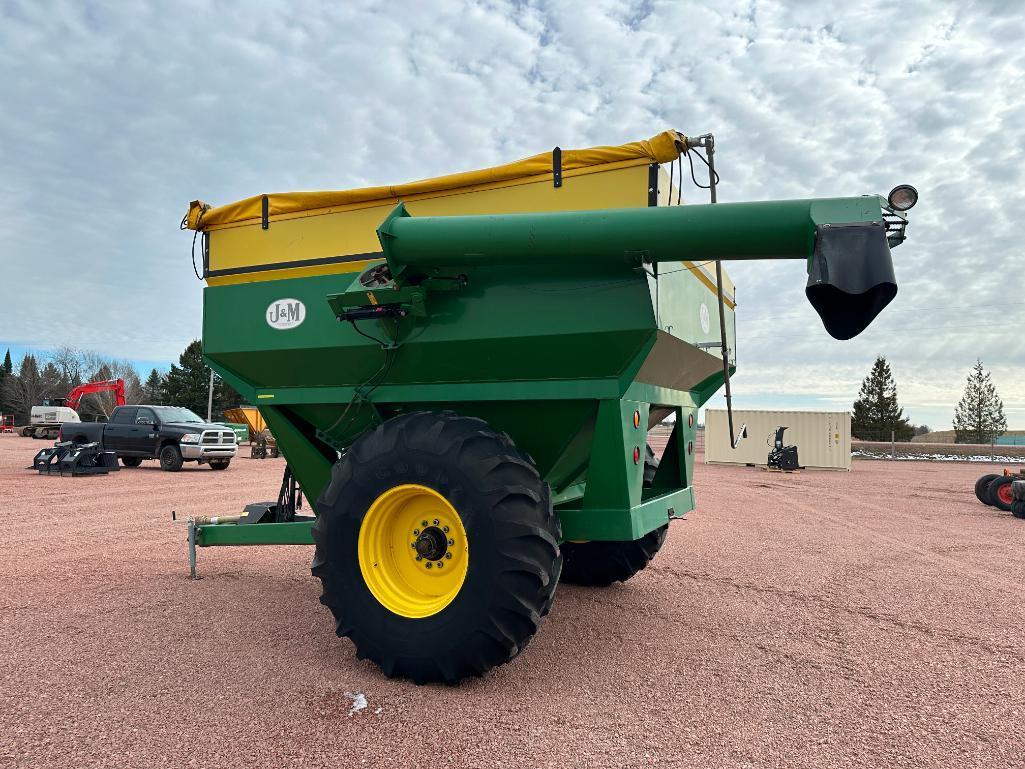 J+M 450-12 grain cart, 23.1x30 tires, tarp, 1000 PTO, transport lights, SN: 4501050.