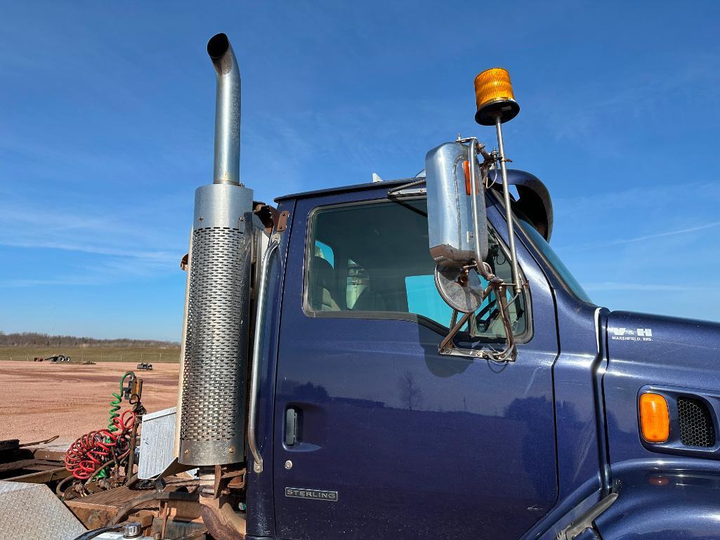 (TITLE) 2004 Sterling tri axle day cab truck tractor, Cat C15 @475 diesel engine, 18-spd trans,