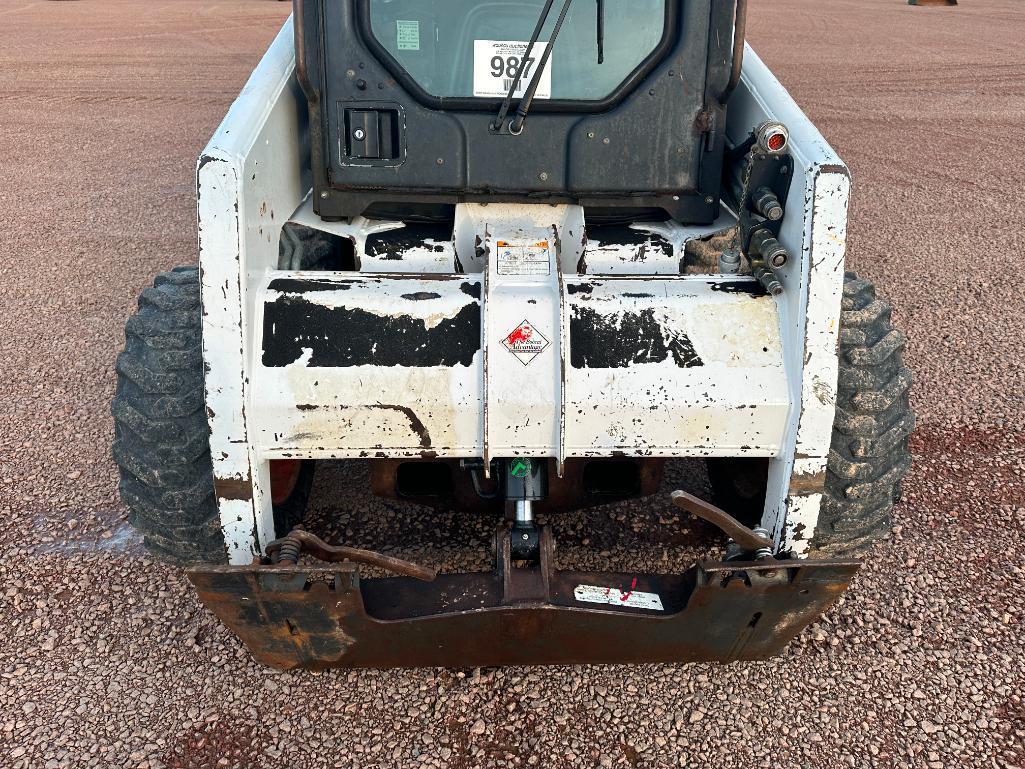 1999 Bobcat 763F skid steer, cab w/heat, high flow aux hyds, 10x16.5 tires, hand & foot controls,