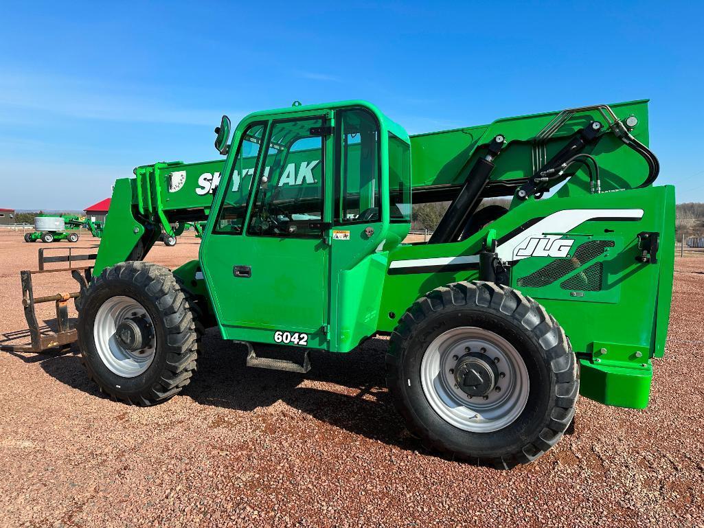 2013 Skytrak 6042 telehandler, cab w/heat, 4x4, 6,000 lb capacity, 42' lift, 4-speed powershift