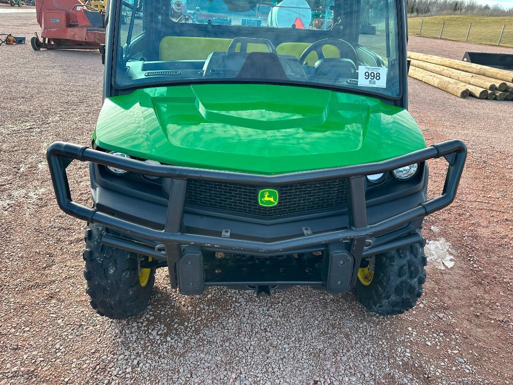 2019 John Deere XUV 835M Gator utility vehicle, cab w/AC, 4x4, gas engine, power dump bed, brush