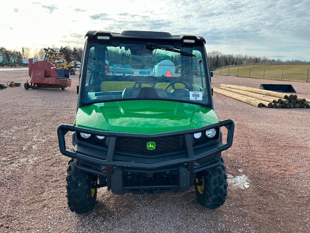 2019 John Deere XUV 835M Gator utility vehicle, cab w/AC, 4x4, gas engine, power dump bed, brush