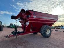 2012 J&M 1000-20 Grain Storm grain cart, 900/60R32 tires, 1000 PTO, Digi-Star GT-400 scale, SN: