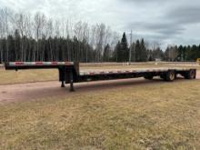 (TITLE) 1995 Fontaine Ultra 48'x102" tandem axle aluminum combo step deck trailer, spread axle,