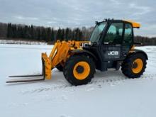 2014 JCB 536-60 Agri Plus telehandler, cab w/AC, 4x4, 7,000 lb capacity, 20'6" lift, 460/70R24