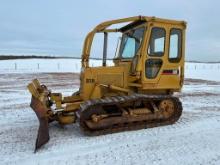 1984 Cat D3B crawler dozer, cab w/heat, 16" track pads, 6-way blade, powershift trans, rear drawbar,