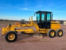 2010 Noram 65E motor grader, cab w/AC, 4 wheel drive, Cat diesel engine, 15-19.5 tires, powershift