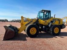 2014 Komatsu WA320-7 wheel loader, cab w/AC, 20.5x25 tires, hydro trans, 3rd valve, JRB quick