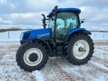 2015 New Holland T6.140 tractor, CHA, MFD, 460/85R38 rear tires, powershift trans, bar axle, 3-hyds,