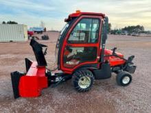 2007 Kubota F3680 front mount lawn mower, cab w/heat, 4x4, diesel engine, 72" mowing deck, 50" front