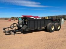 2007 Meyer's 3465 tandem axle manure spreader, 21.5L-16.1 tires, hyd end gate, double chain, 1000