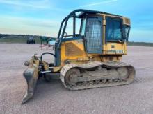 1999 John Deere 650H LGP crawler dozer, cab w/ AC, 24" track pads, hydro trans, 6-way blade, rear