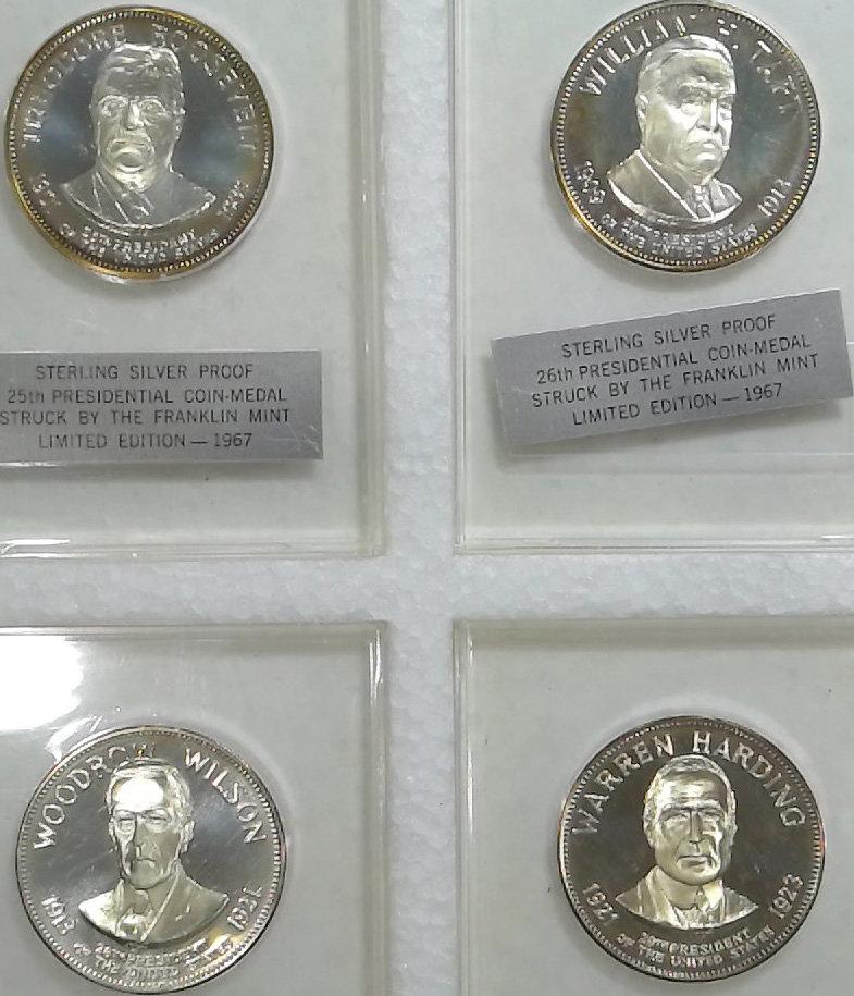 1967 Sterling Silver Proof Presidential Medals