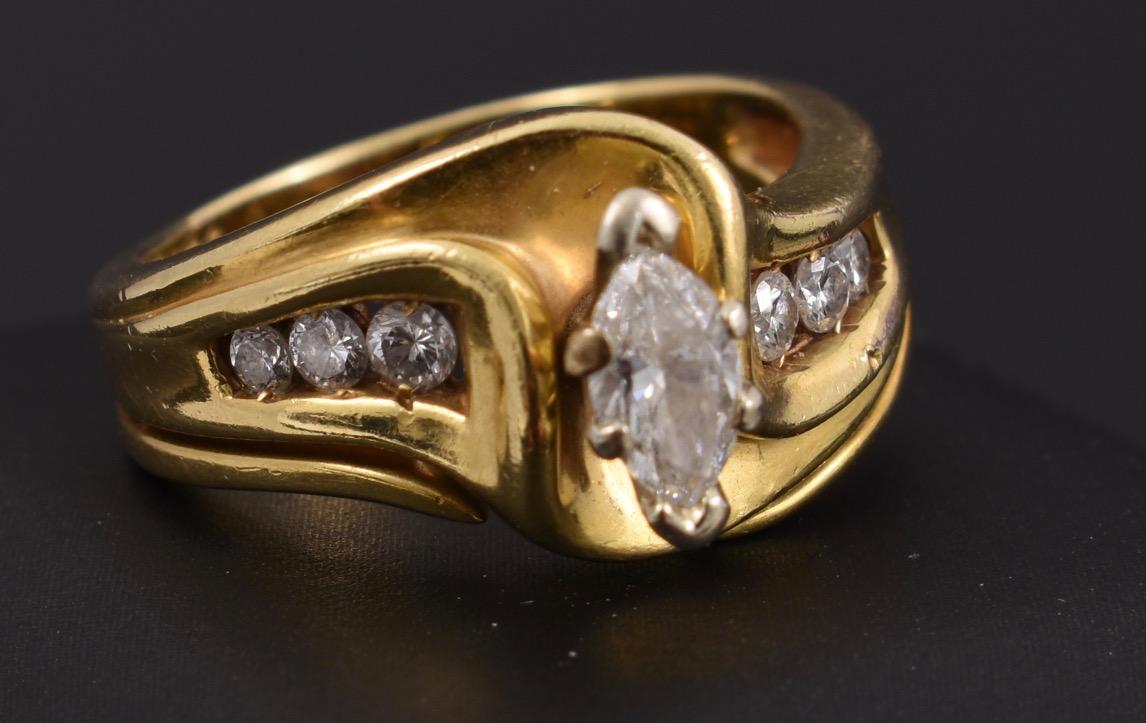 .6 Tcw Marquise Diamond Ring