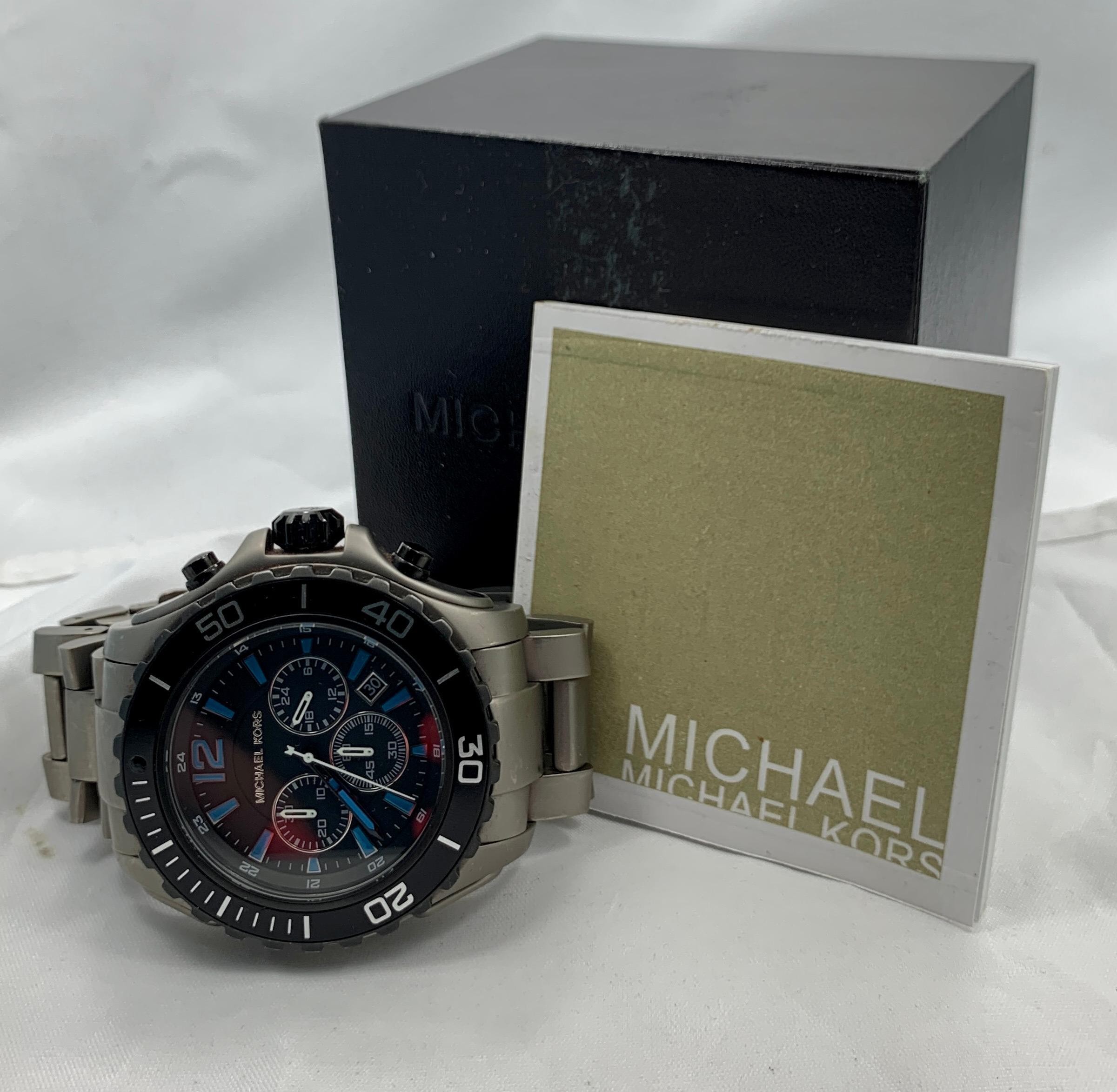 Michael Kors Drake Chronograph Quartz Black Dial Men's Watch Mk8231