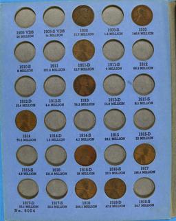 Book Collection of Lincoln Head Wheat Pennies - 32 Coins total