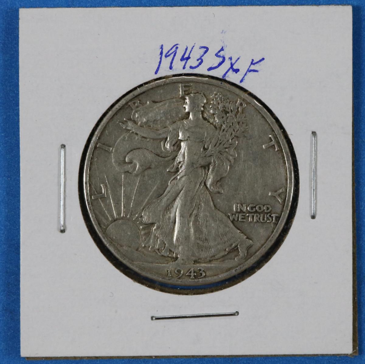 1943-D Walking Liberty Half Dollar Silver Coin