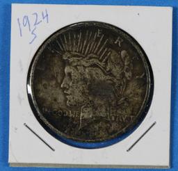 1924 S Silver Peace Dollar