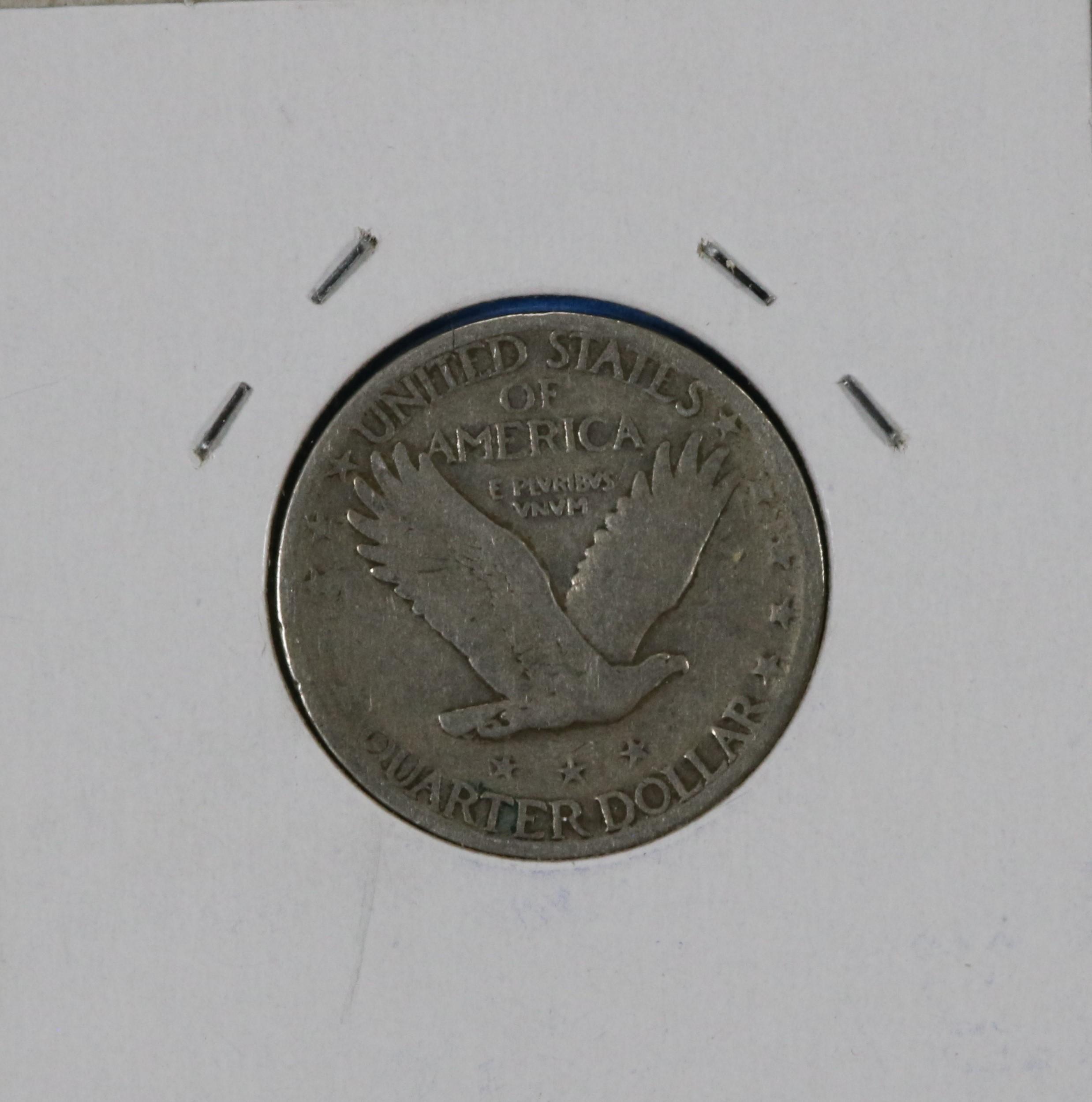 1925 Standing Liberty Silver Quarter Dollar Coin