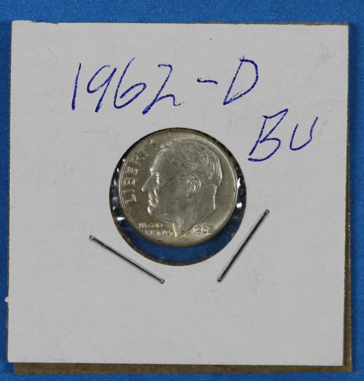 1962-D Roosevelt Silver Dime