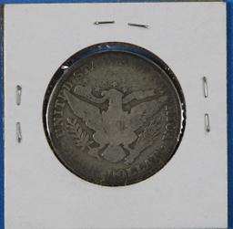 1911 Barber Half Dollar Silver Coin