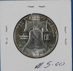 1963 D Franklin Half Silver Dollar