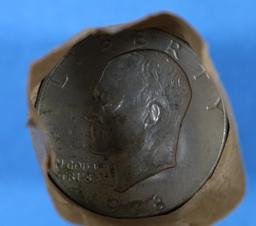 1 Roll of Eisenhower One Dollar Coins - 1971-1978 - 20 Coins