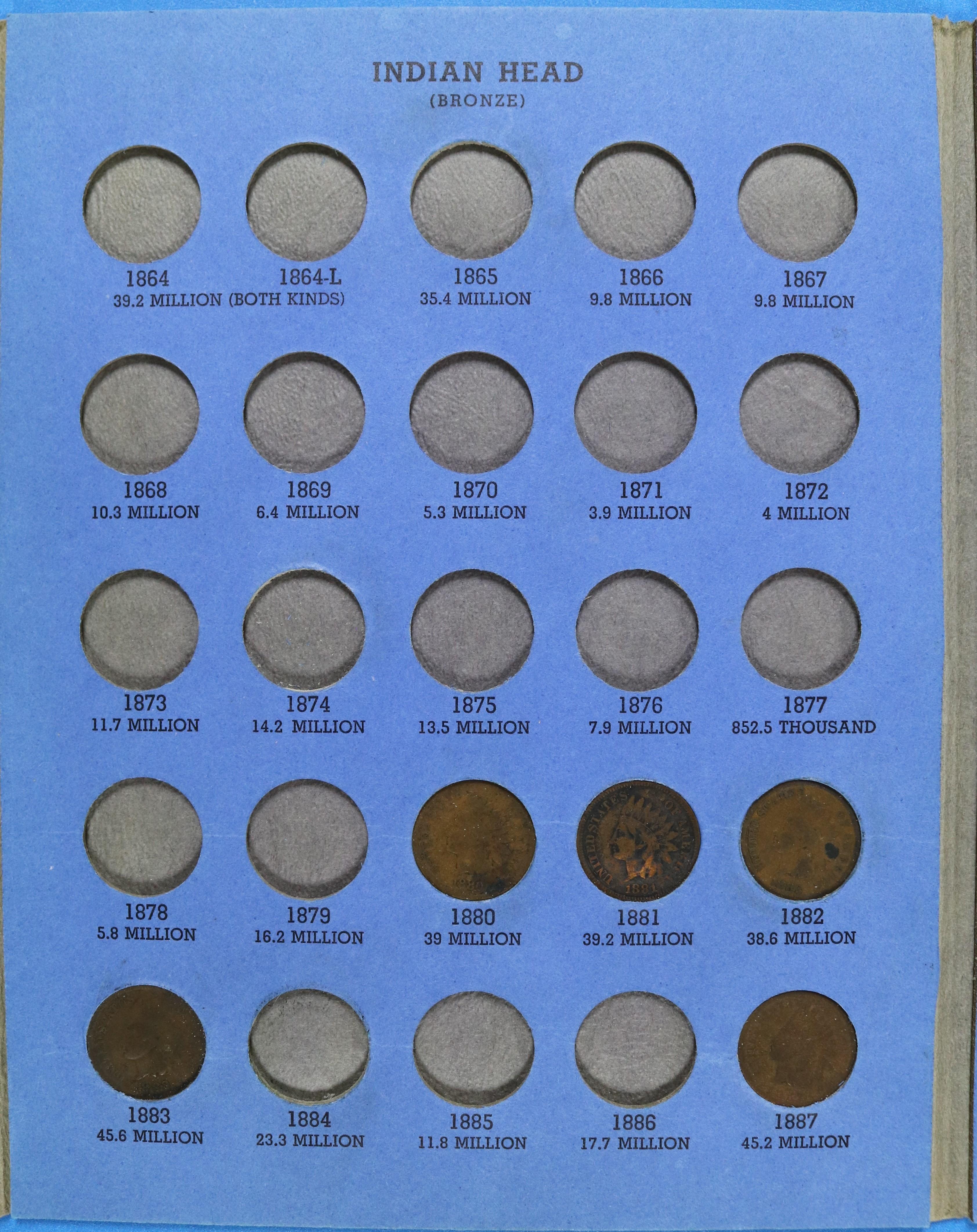 Book of 29 Indian Head Cent Pennies