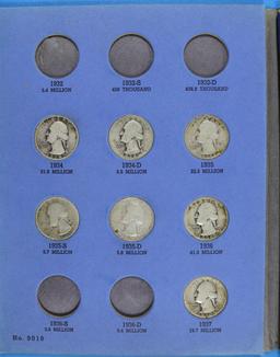 Book Collection of Washington Silver Quarters - 27 Coins