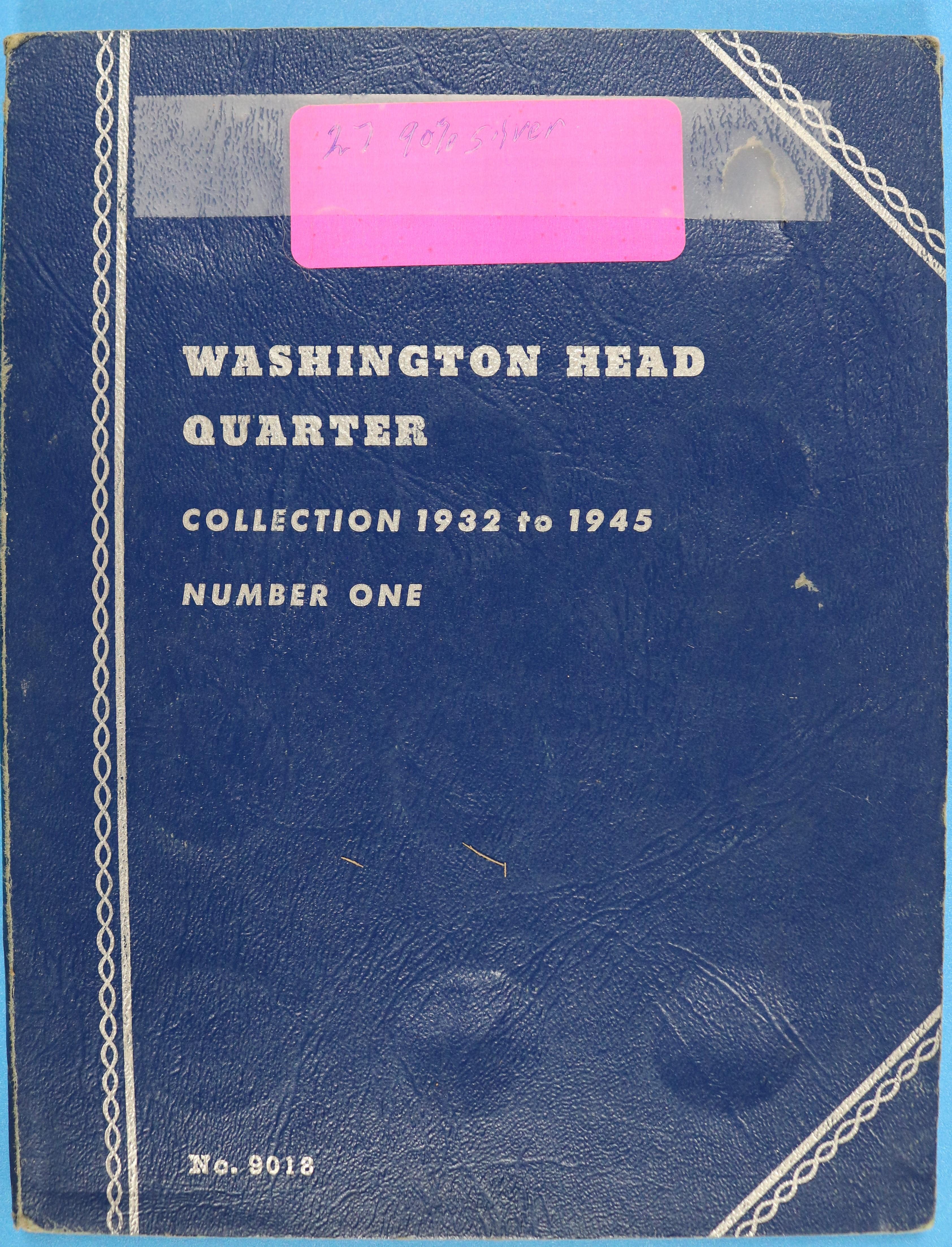 Book Collection of Washington Silver Quarters - 27 Coins