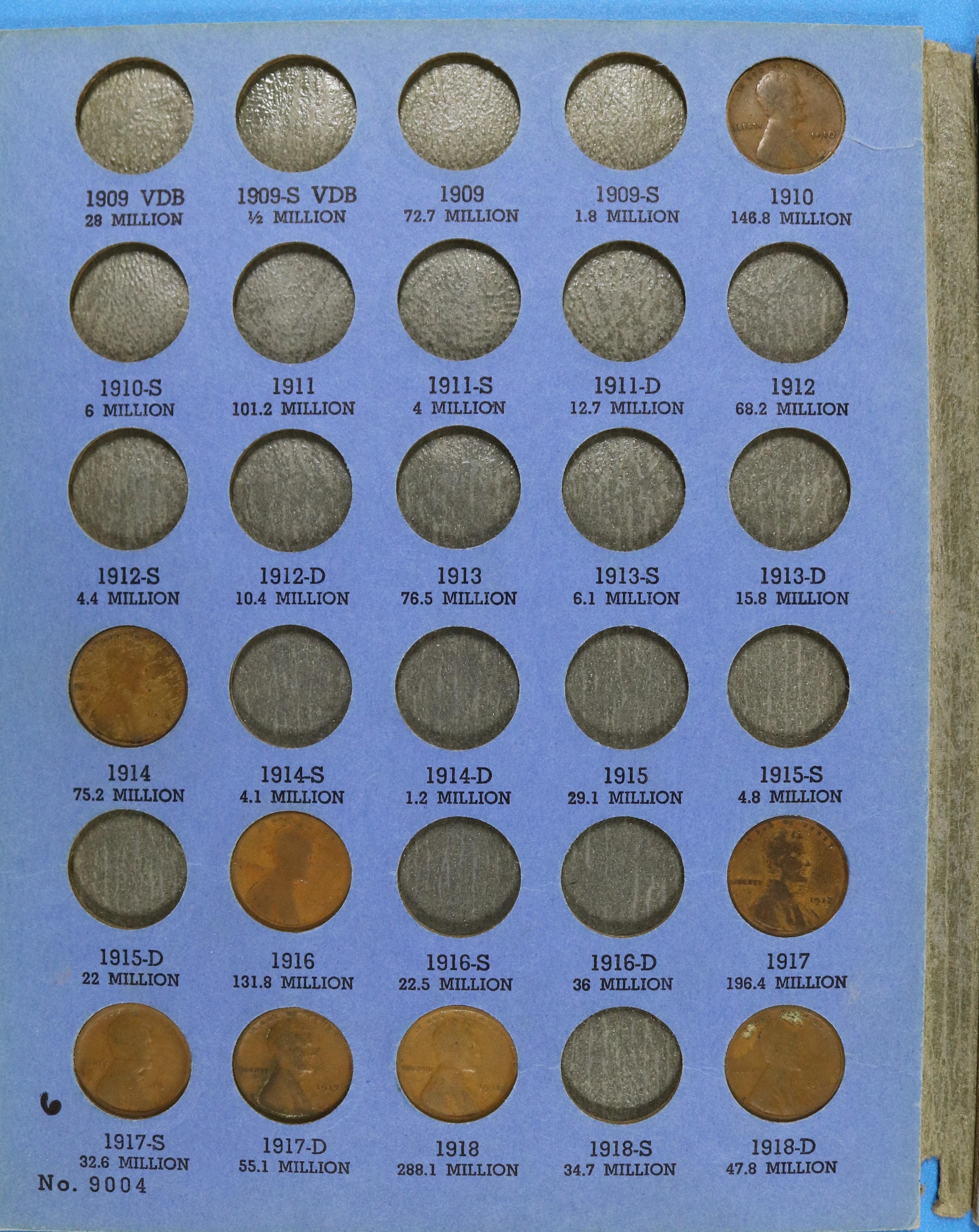 Book of 52 Wheat Penny Lincoln Head Cent Pennies