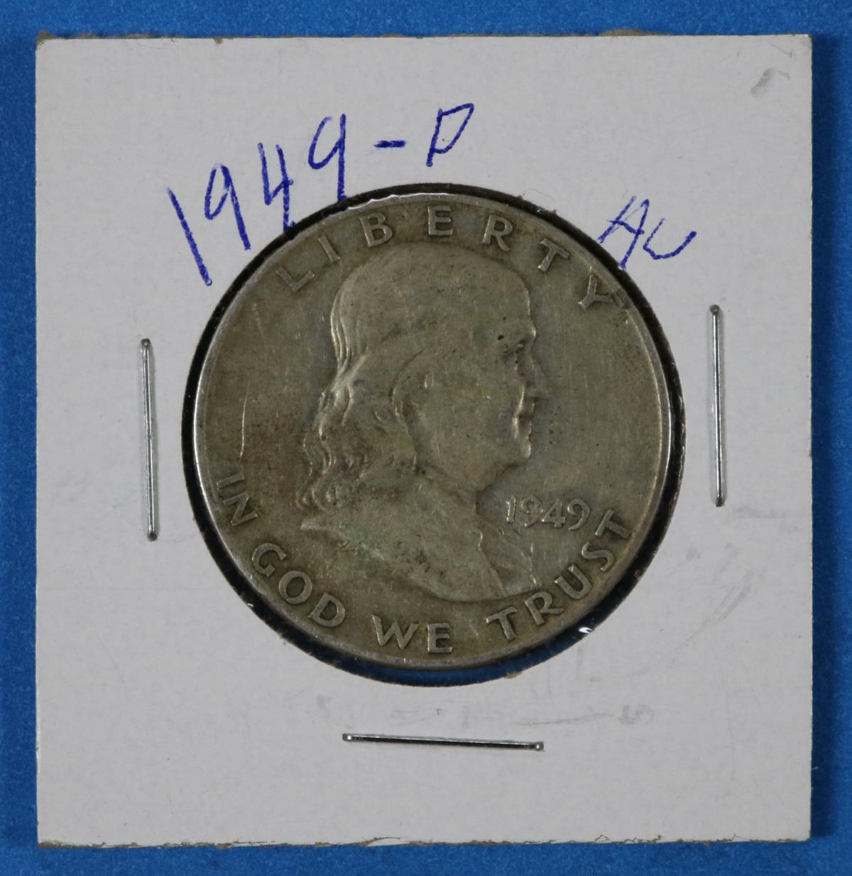 1949 D Franklin Half Silver Dollar