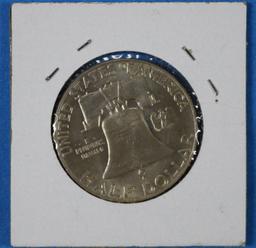 1959 D Franklin Half Silver Dollar