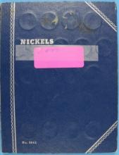 Book Collection Jefferson Nickels 63 Coins total 1939-1983