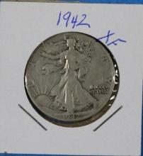 1942 Walking Liberty Half Dollar Silver Coin