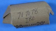 1 Roll of Eisenhower One Dollar Coins - 1971-1978 - 20 Coins