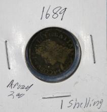 Ireland 1689 August 6 Pence James II Irish Gun Money Coin