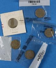 Liberty Head and Buffalo Nickel Lot - 5 Coins total