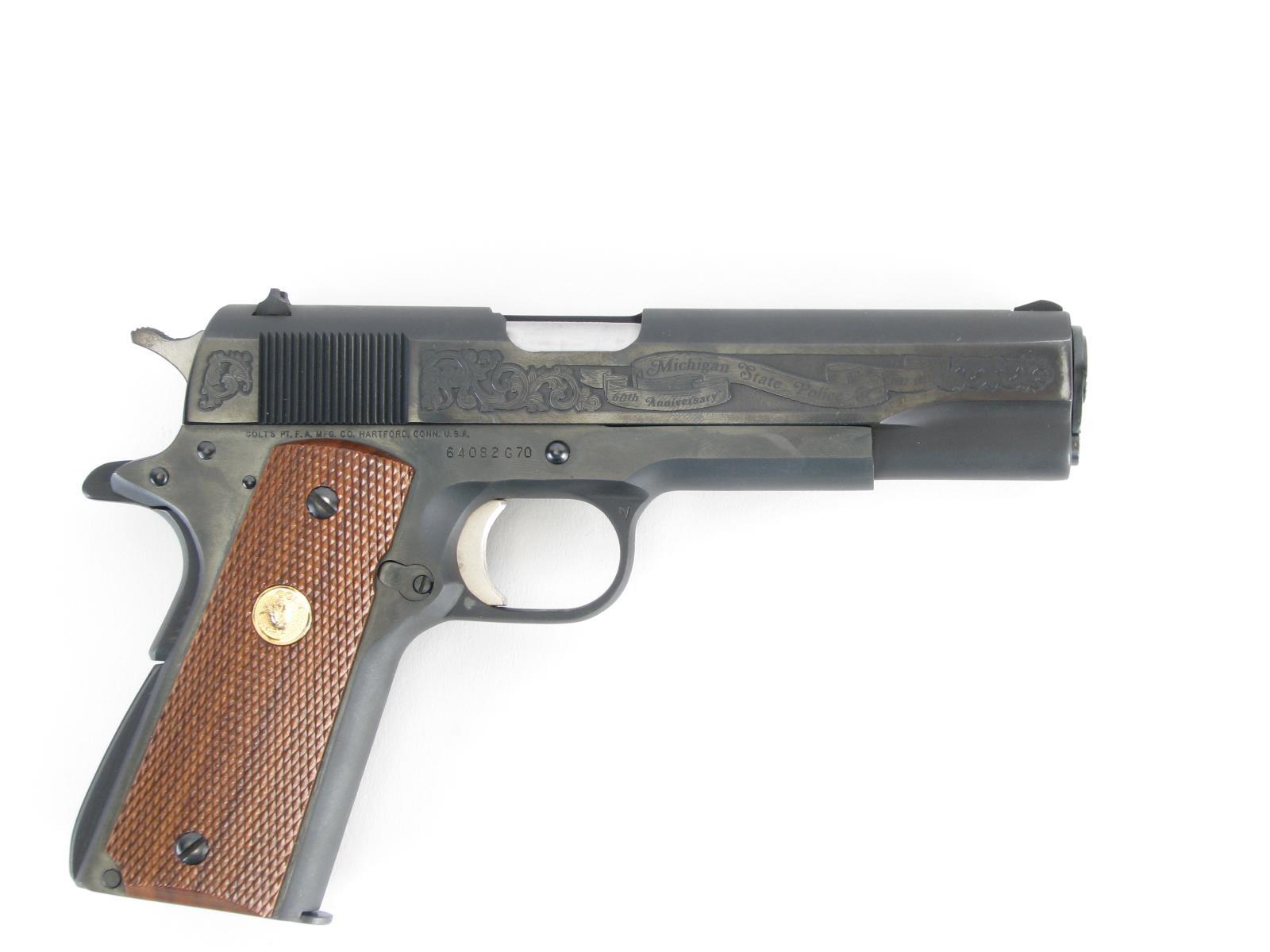 Colt 1911 Gov't Model, MI State Police, .45cal