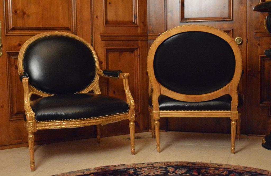 Pair of Decorator French Armchairs