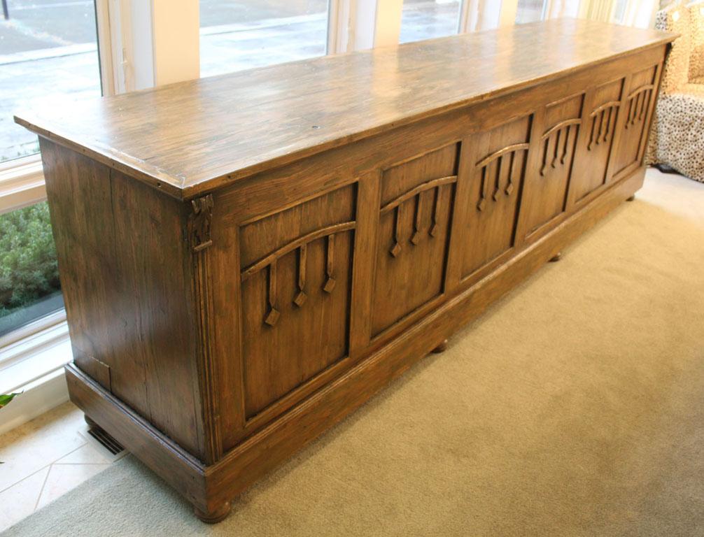 Distressed Pine Country Sideboard