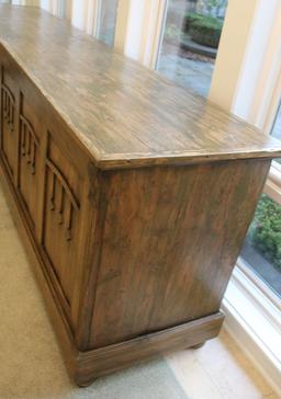 Distressed Pine Country Sideboard