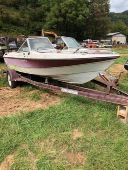 Boat w/ shoreline Trailer 16'