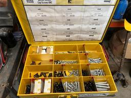 Kar products metal bins with contents 4 yellow boxes and holder