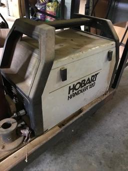 Hobart 120 wire welder with cart and gas