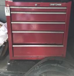 Craftsman roll around bottom box and tools