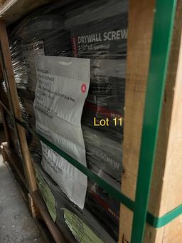 Pallet Drywall Screws 2 1/2 x " x 8 Fine Thread  25 lb boxes