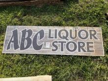 ABC Liquor sign Double Sided