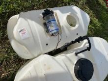 (2) sprayer tanks and pump
